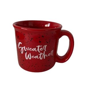 Modern Gourmet Foods Red 16 Ounce Speckled Stoneware Mug